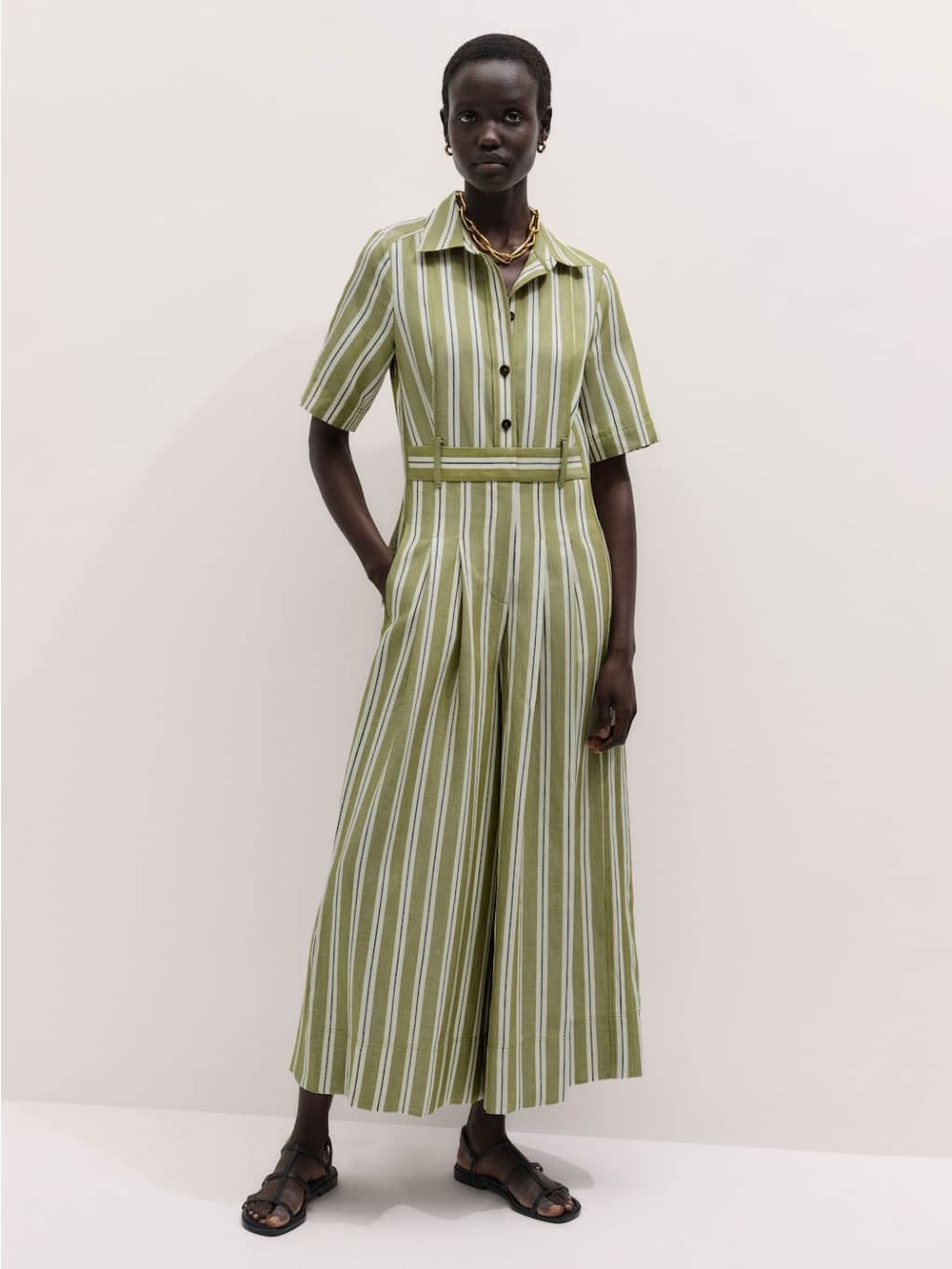 ME + EM Crop Wide-Leg Jumpsuit NWT